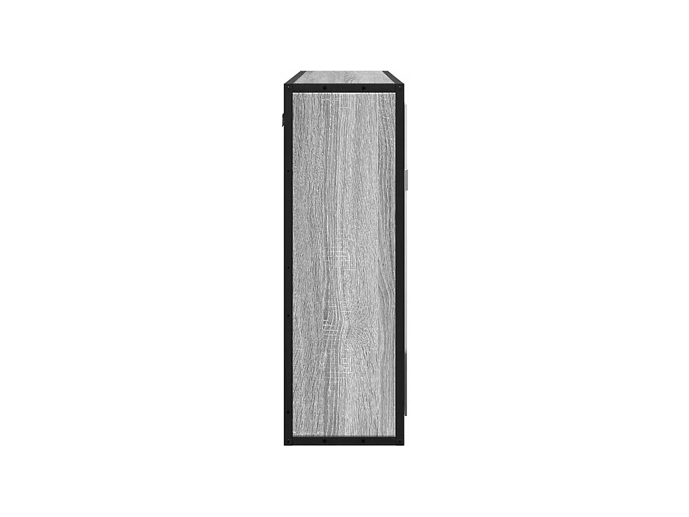Armoire à miroir de salle de bain sonoma gris bois d’ingénierie