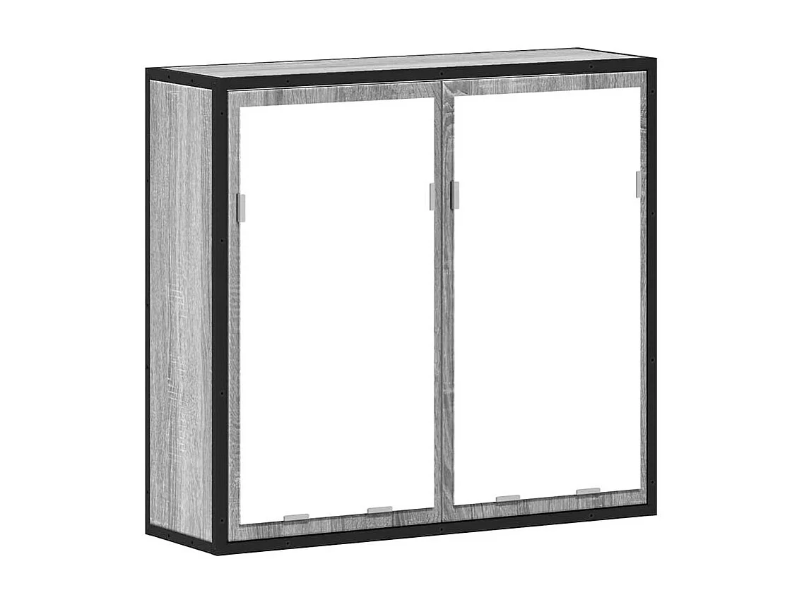 Armoire à miroir de salle de bain sonoma gris bois d’ingénierie