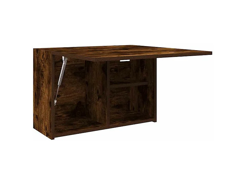 Armoire murale de bain chêne fumé 60x25x40 bois d'ingénierie