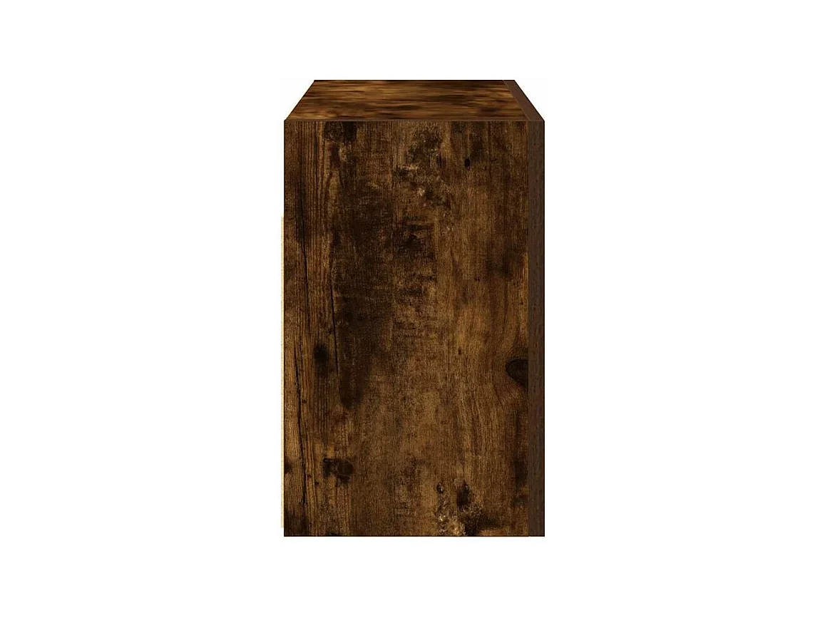 Armoire murale de bain chêne fumé 60x25x40 bois d'ingénierie