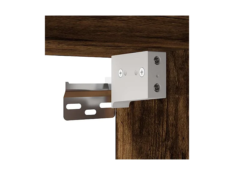 Armoire murale de bain chêne fumé 60x25x40 bois d'ingénierie