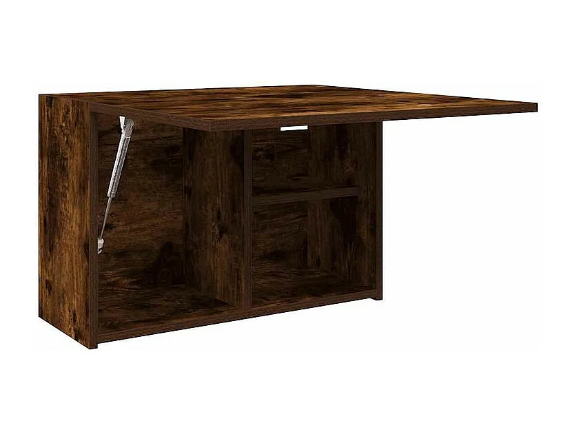 Armoire murale de bain chêne fumé 60x25x40 bois d'ingénierie