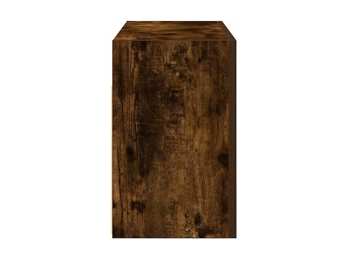 Armoire murale de bain chêne fumé 60x25x40 bois d'ingénierie