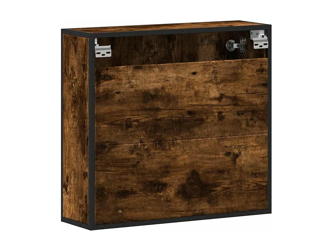 Armoire à miroir de salle de bain chêne fumé bois d’ingénierie