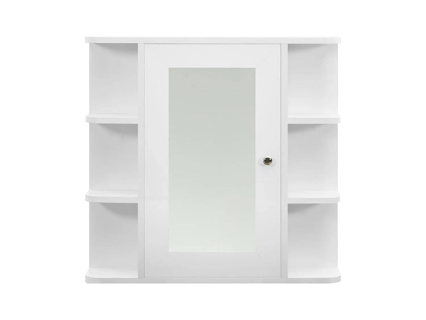 Armoire à miroir de salle de bain Blanc 66x17x63 MDF