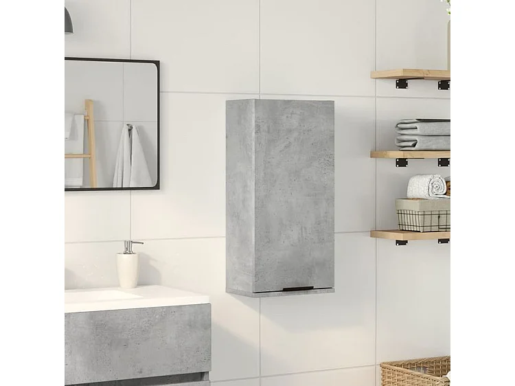 Armoire de salle de bain murale Gris béton 32x20x67