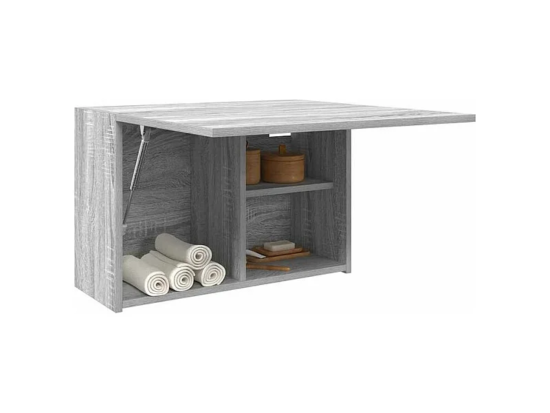 Armoire murale de bain sonoma gris 60x25x40 bois d'ingénierie