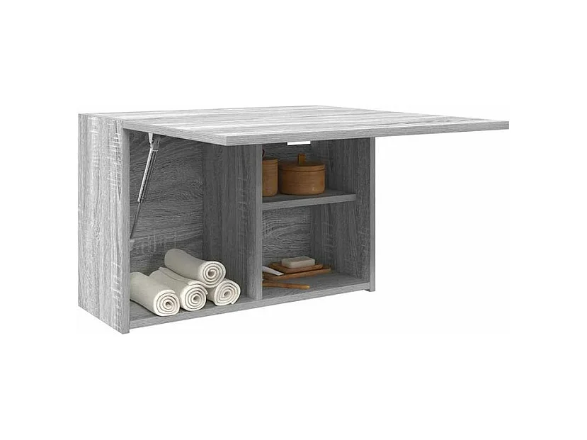 Armoire murale de bain sonoma gris 60x25x40 bois d'ingénierie