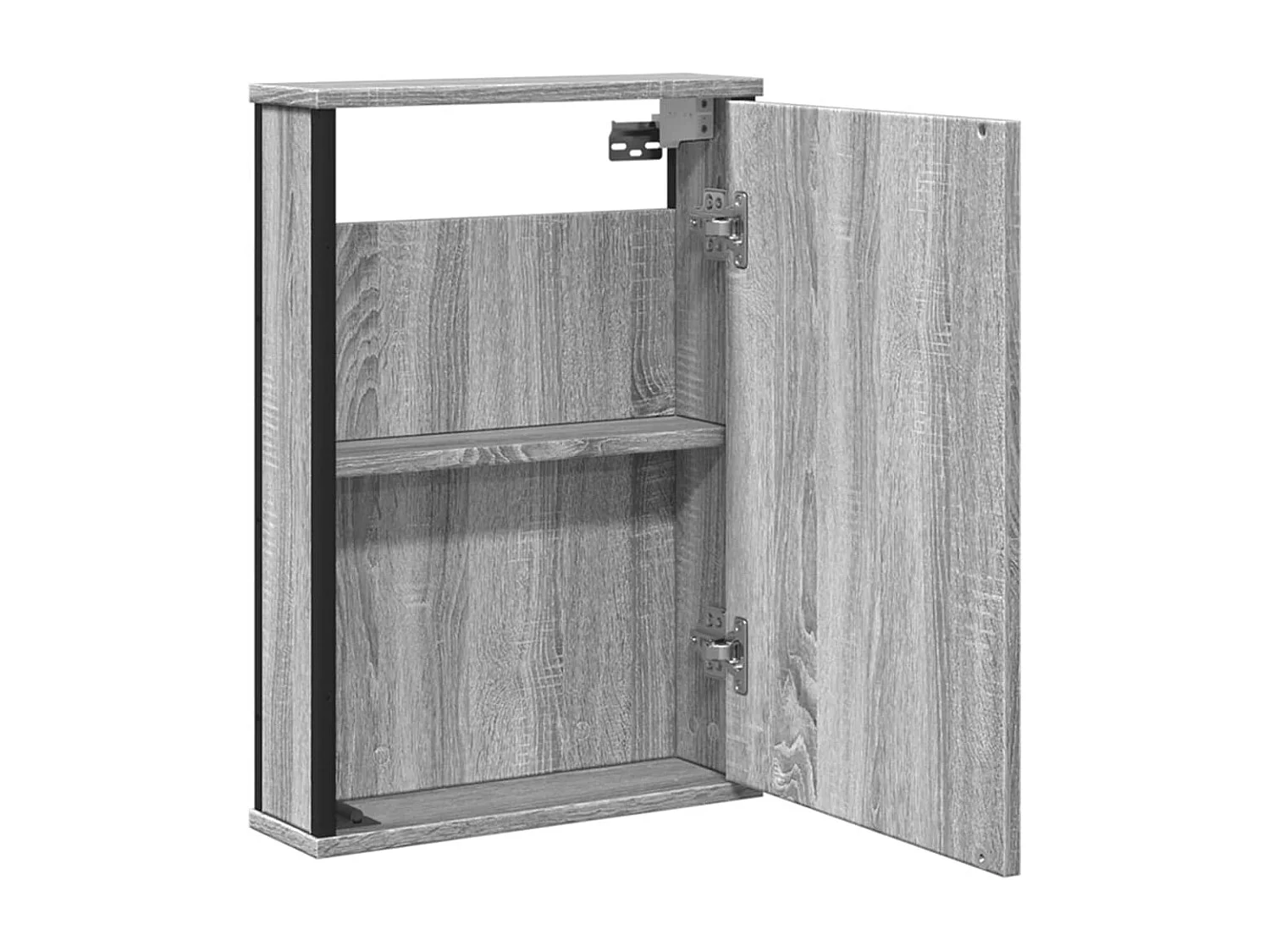 Armoire à miroir de salle de bain sonoma gris bois d’ingénierie