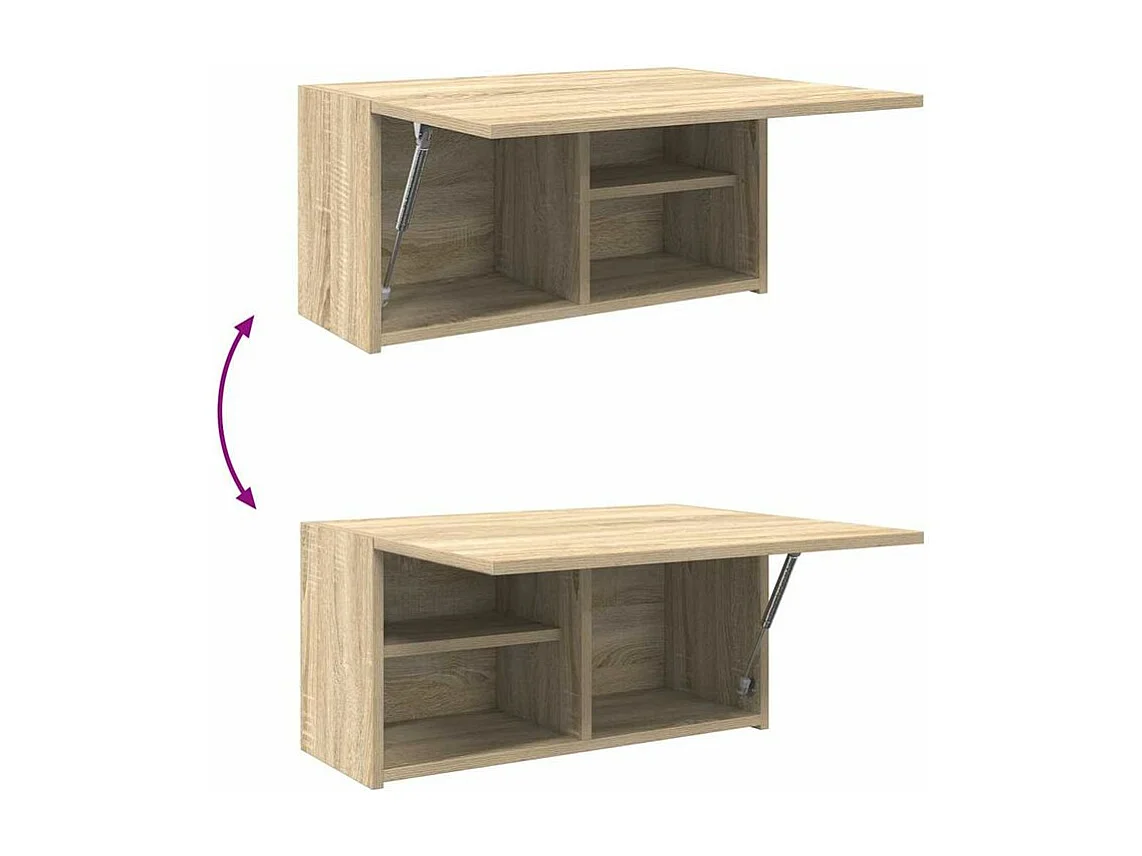 Armoire murale de bain chêne sonoma 60x25x30 bois ingénierie