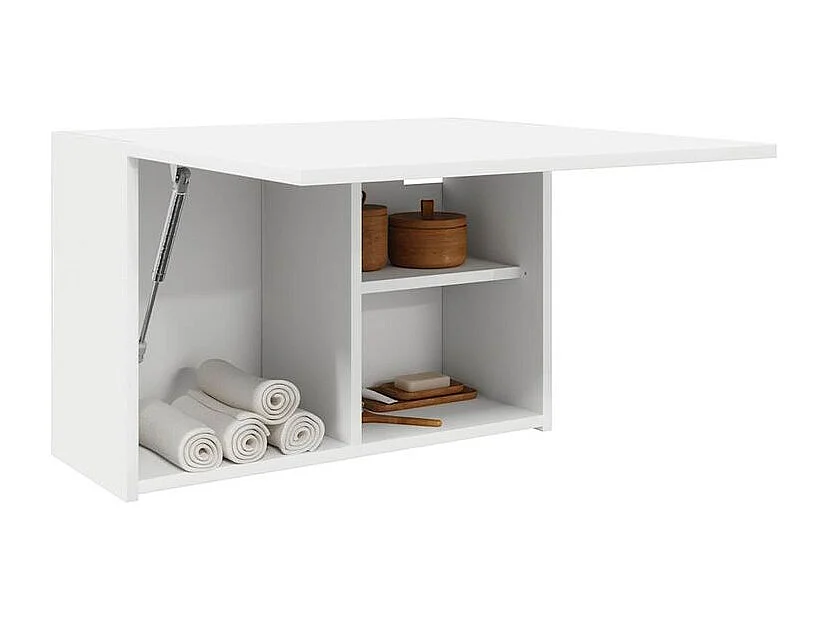 Armoire murale de bain blanc 60x25x40 bois d'ingénierie