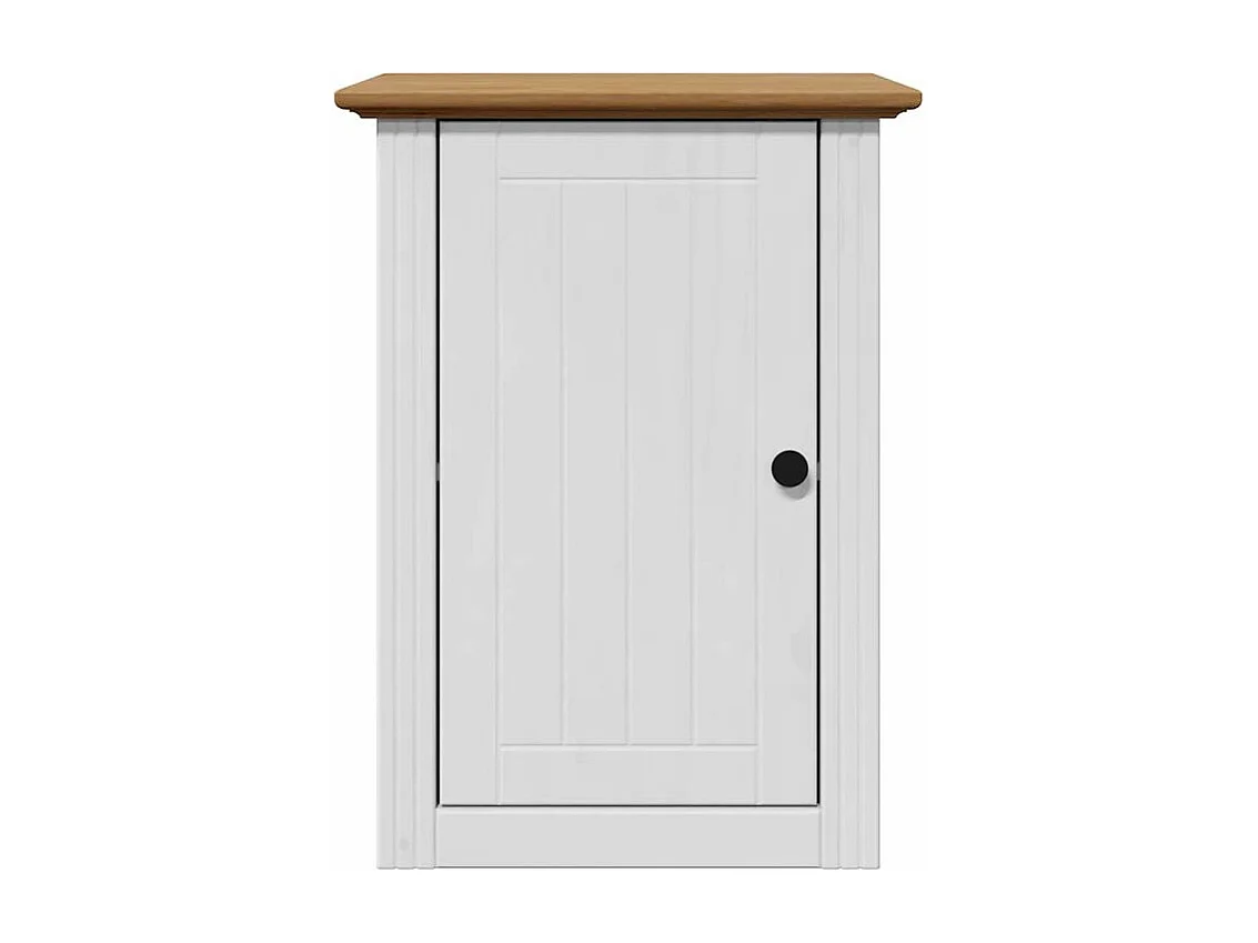 Armoire murale de salle de bain BODO blanc et marron 44x30x60