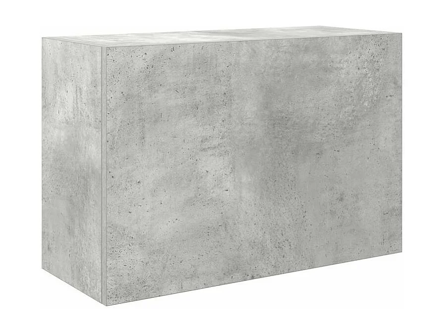 Armoire murale de bain gris béton 60x25x40 bois d'ingénierie