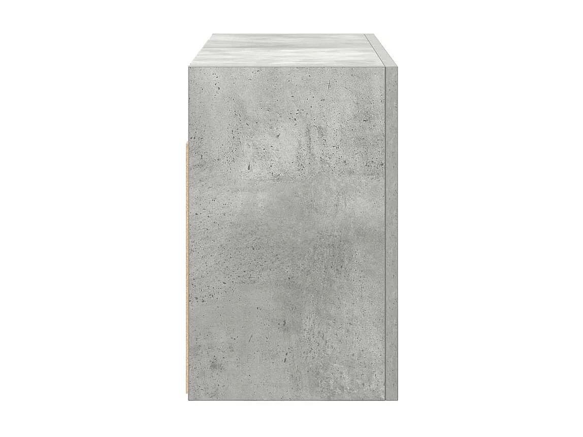 Armoire murale de bain gris béton 60x25x40 bois d'ingénierie