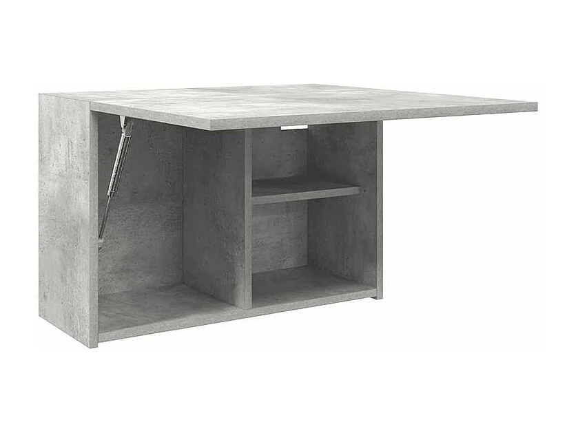 Armoire murale de bain gris béton 60x25x40 bois d'ingénierie