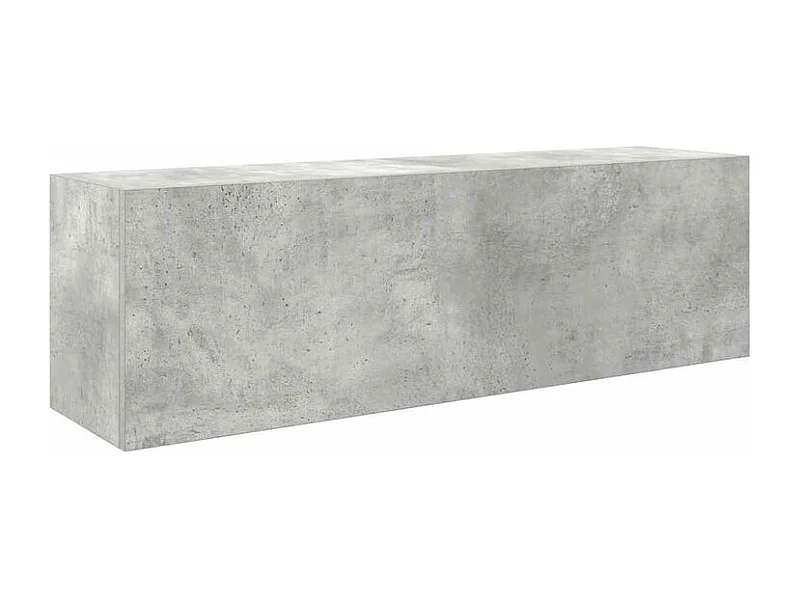 Armoire murale de bain gris béton 100x25x30 bois d'ingénierie