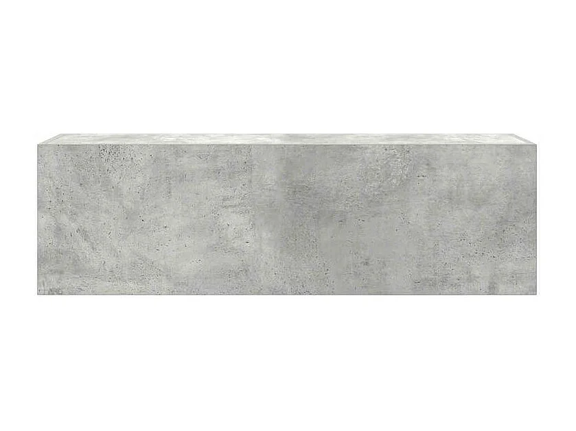 Armoire murale de bain gris béton 100x25x30 bois d'ingénierie