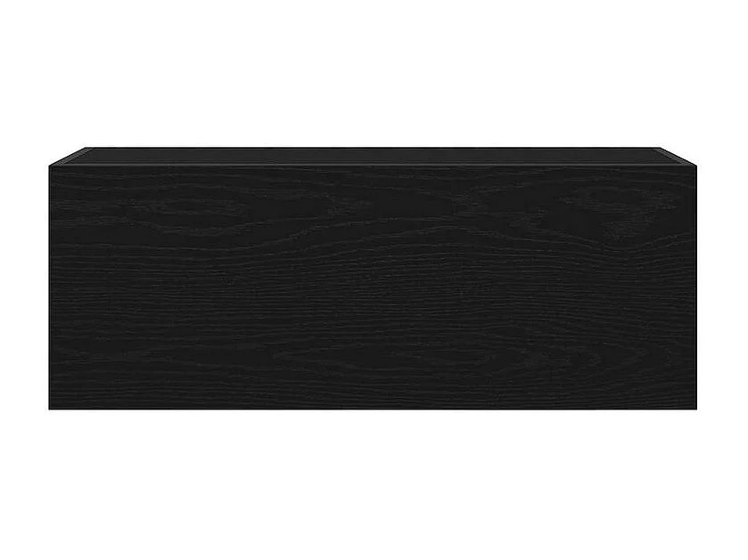 Armoire murale de bain noir 80x25x30 bois d'ingénierie