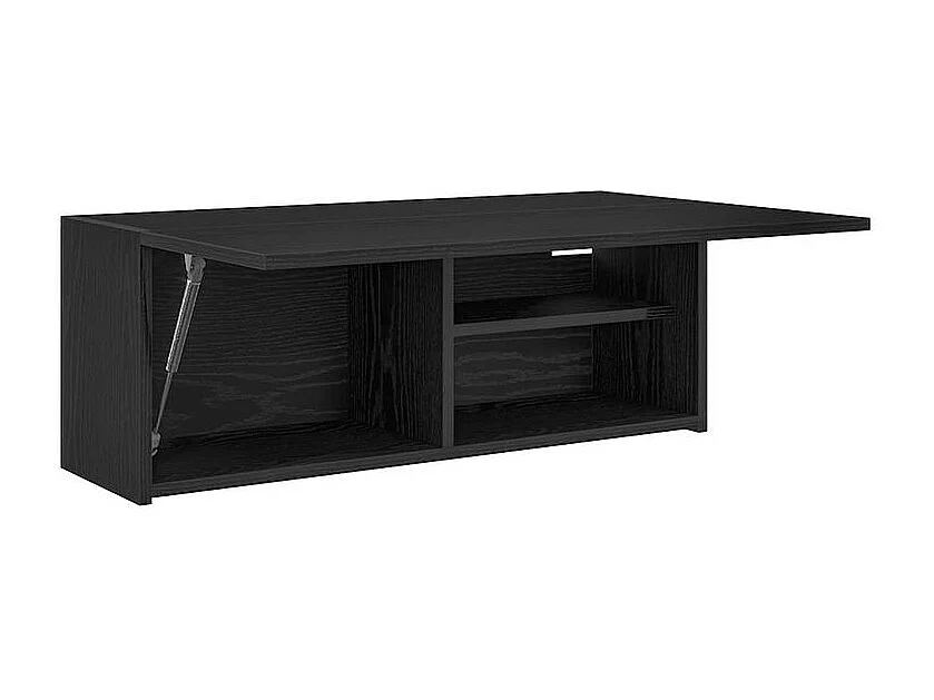 Armoire murale de bain noir 80x25x30 bois d'ingénierie