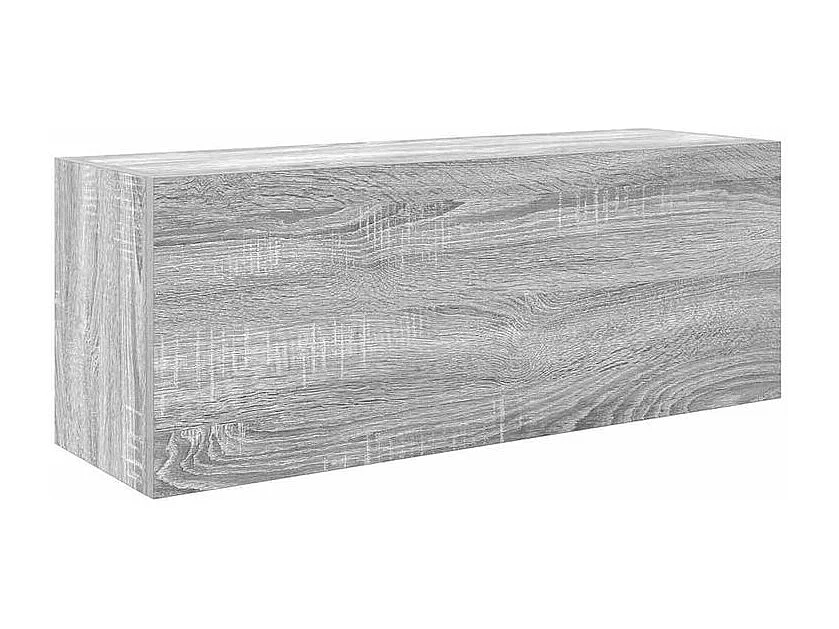 Armoire murale de bain sonoma gris 80x25x30 bois d'ingénierie