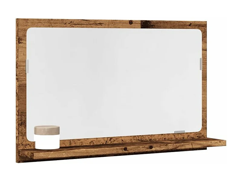 Armoire à miroir de salle de bain vieux bois bois d'ingénierie