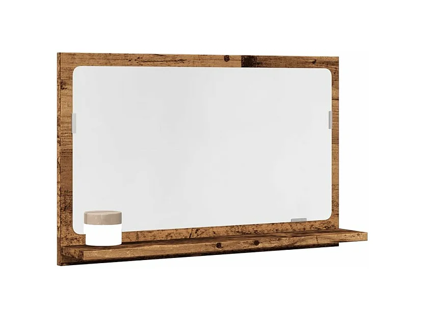 Armoire à miroir de salle de bain vieux bois bois d'ingénierie