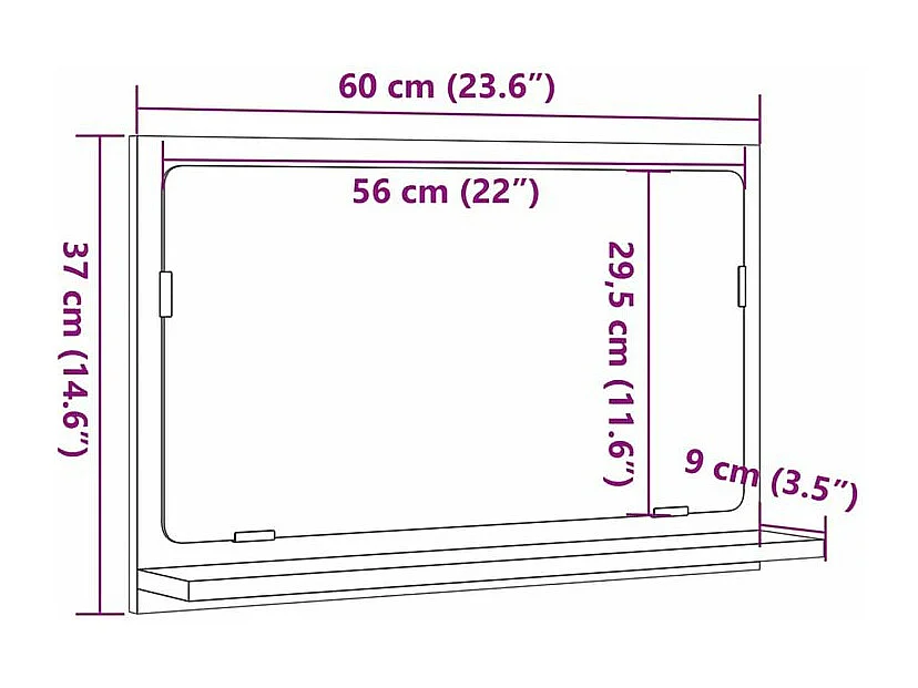 Armoire à miroir de salle de bain vieux bois bois d'ingénierie