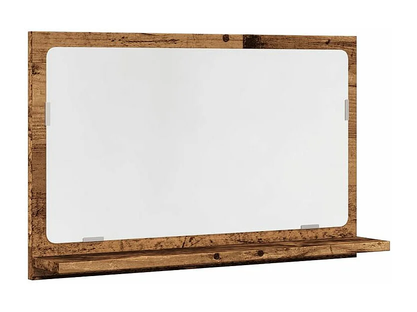 Armoire à miroir de salle de bain vieux bois bois d'ingénierie