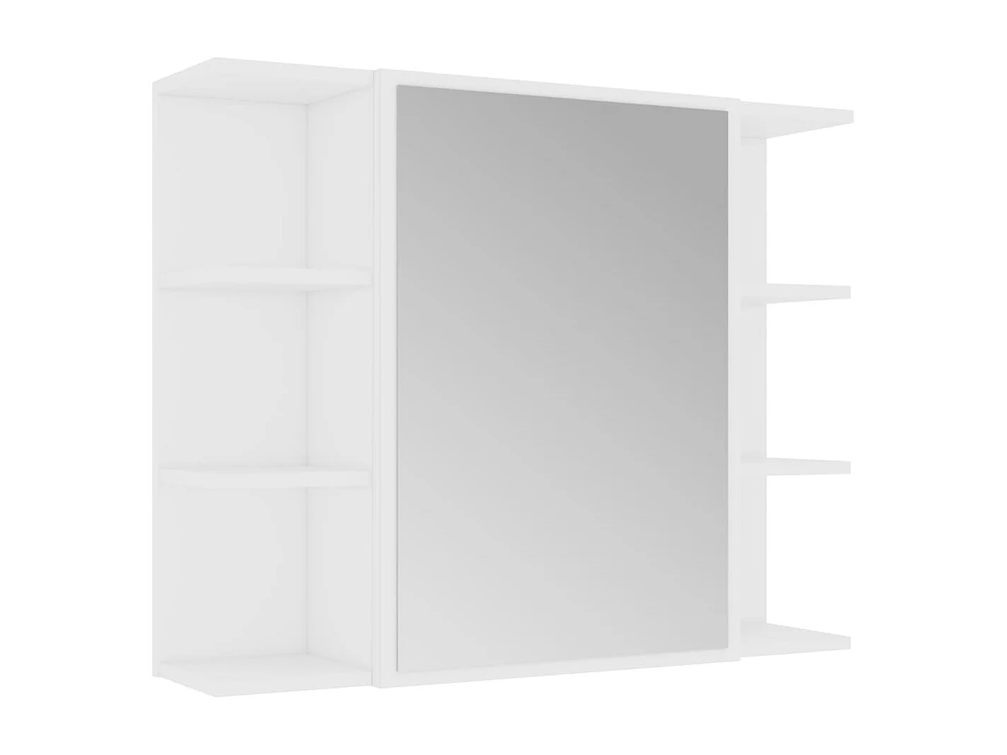 Armoire à miroir de salle de bain Blanc 80x20,5x64