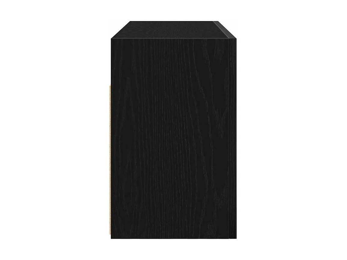 Armoire murale de bain noir 80x25x40 bois d'ingénierie