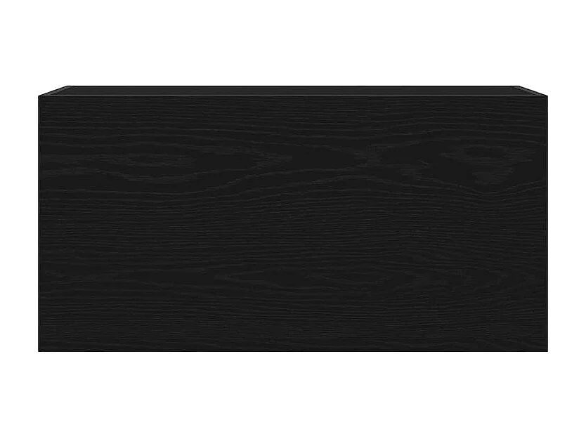 Armoire murale de bain noir 80x25x40 bois d'ingénierie