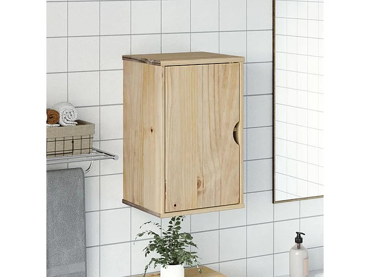 Armoire murale de salle de bain OTTA 35x30x55 bois massif