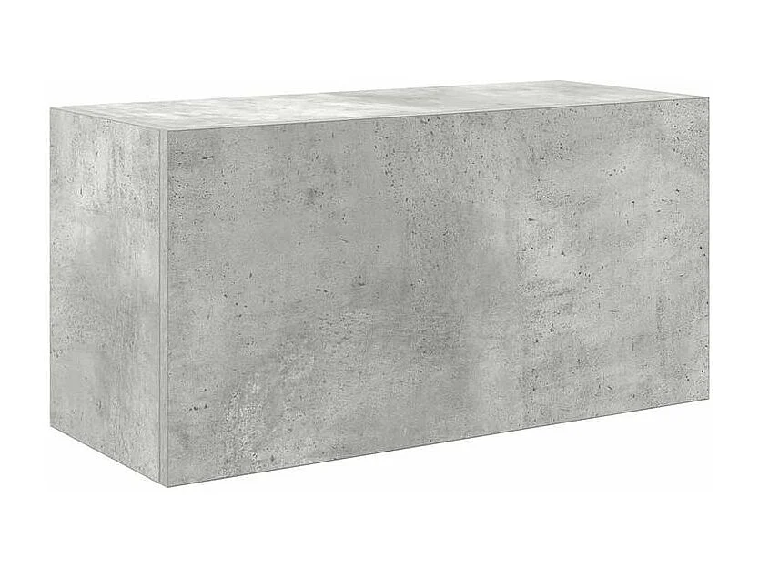 Armoire murale de bain gris béton 60x25x30 bois d'ingénierie