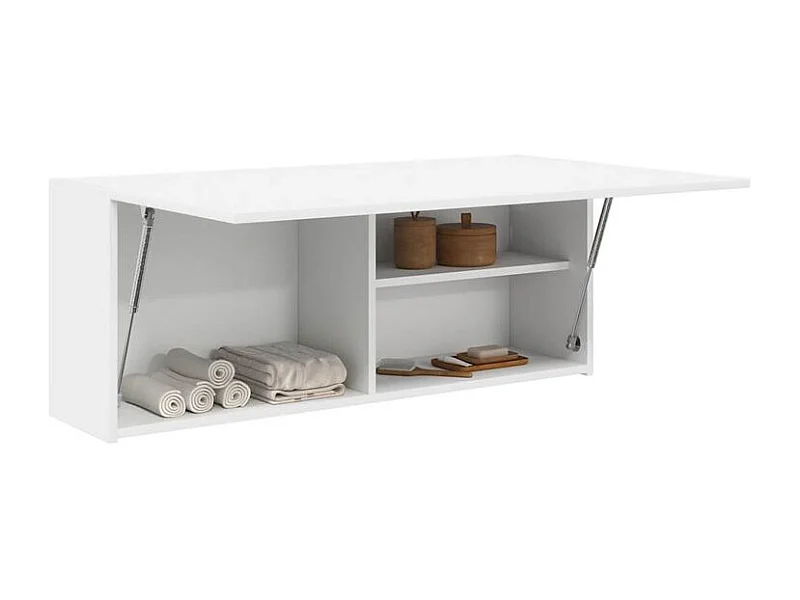 Armoire murale de bain blanc 100x25x40 bois d'ingénierie