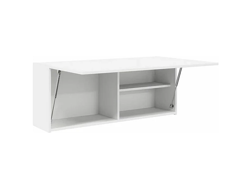 Armoire murale de bain blanc 100x25x40 bois d'ingénierie