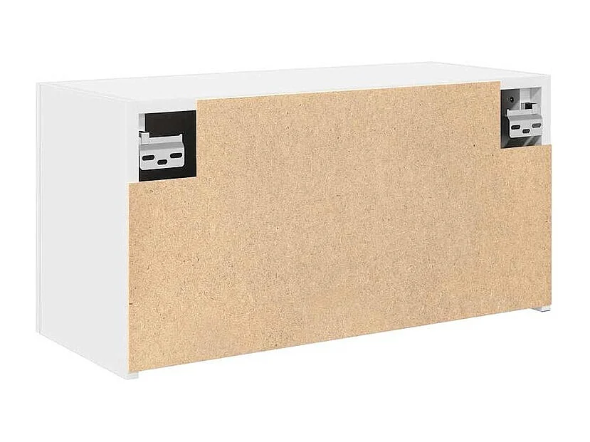 Armoire murale de bain blanc 60x25x30 bois d'ingénierie