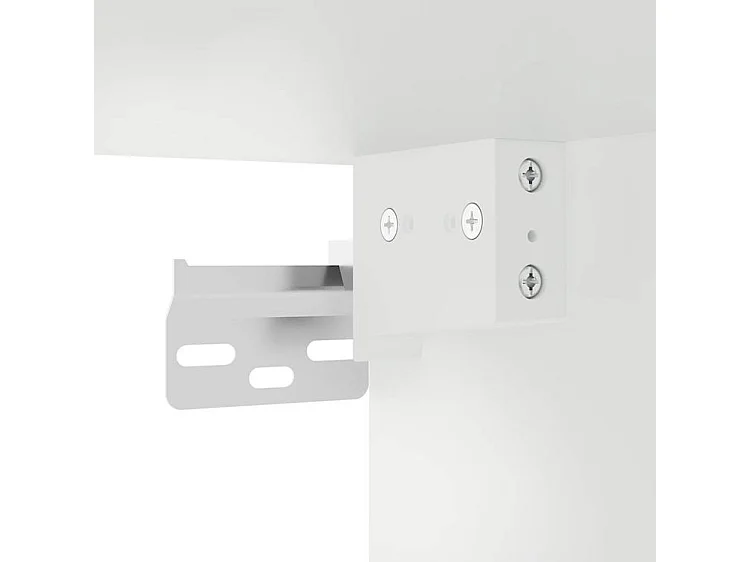 Armoire murale de bain blanc 60x25x30 bois d'ingénierie