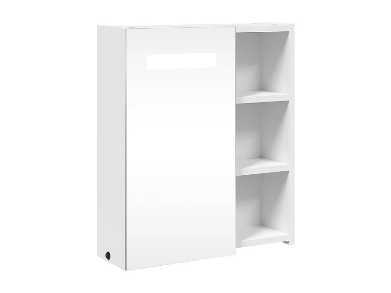 Armoire de salle de bain à miroir avec LED blanc 45x13x52