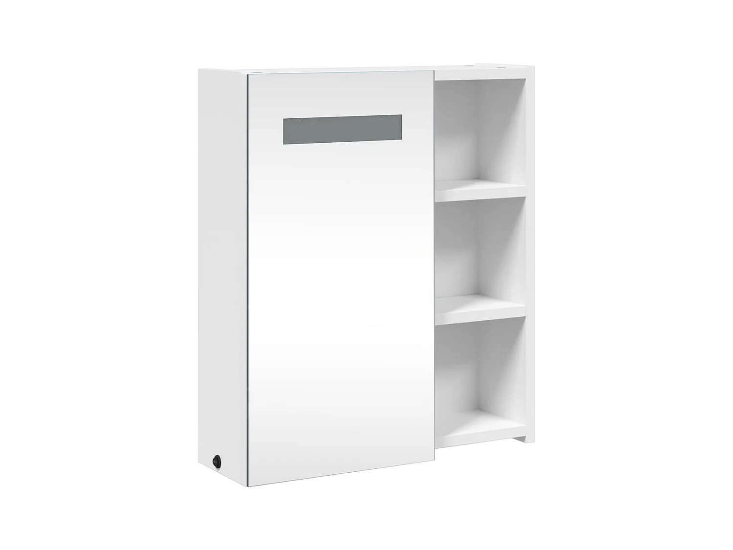 Armoire de salle de bain à miroir avec LED blanc 45x13x52