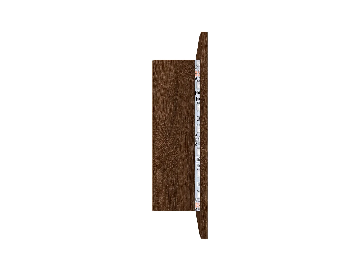 Armoire à miroir LED Chêne marron 60x12x45 Bois d'ingénierie