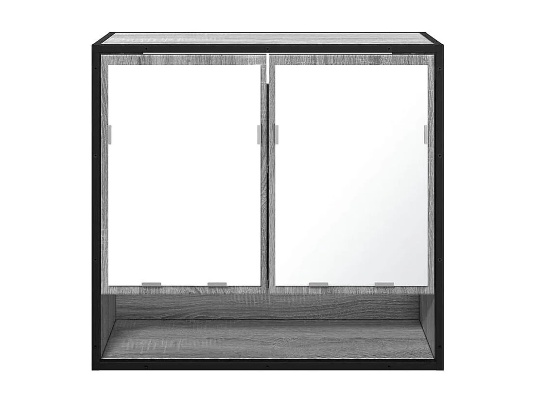Armoire à miroir de salle de bain sonoma gris bois d’ingénierie