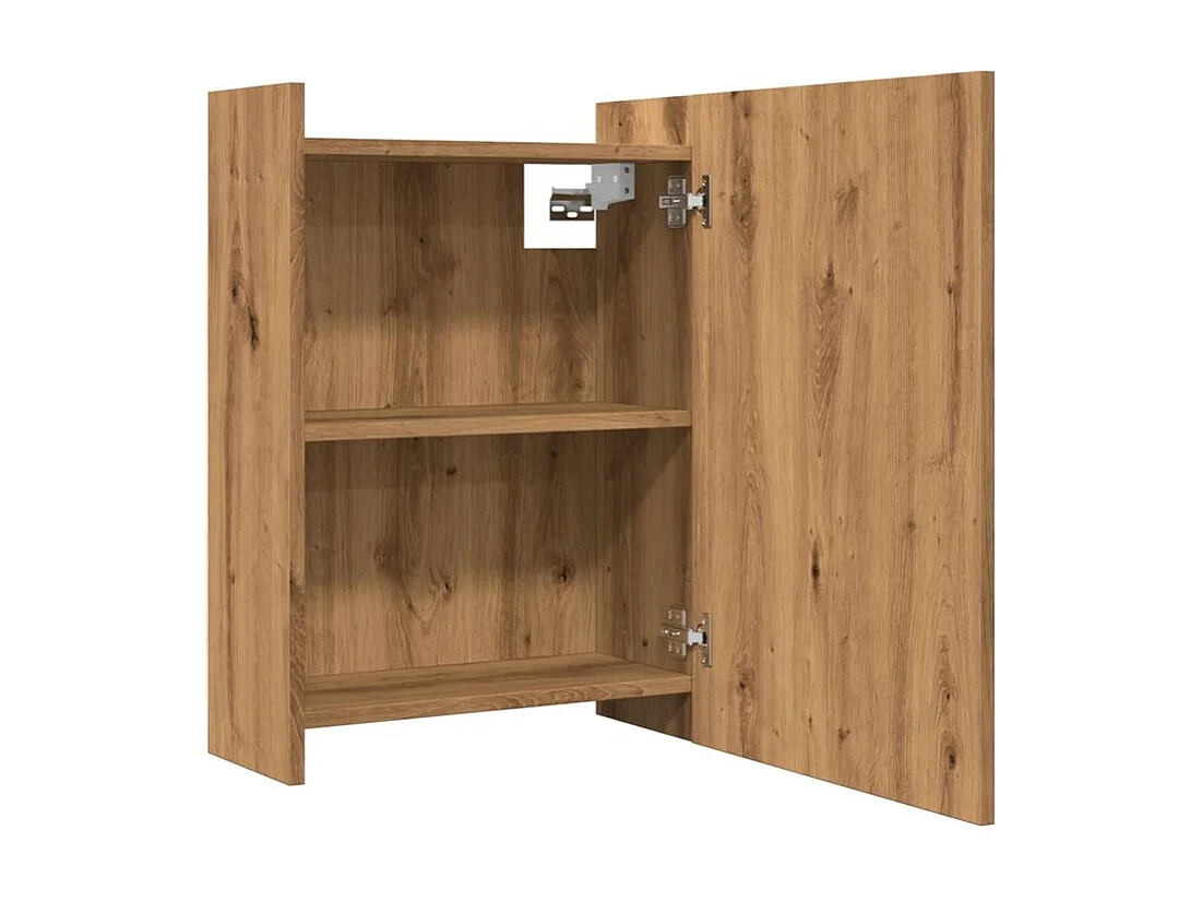 Armoire à miroir salle de bain chêne artisanal 62,5x20,5x64