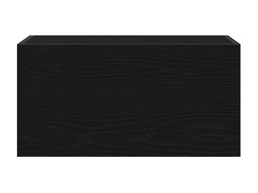 Armoire murale de bain noir 60x25x30 bois d'ingénierie