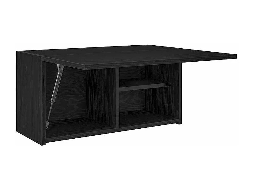 Armoire murale de bain noir 60x25x30 bois d'ingénierie