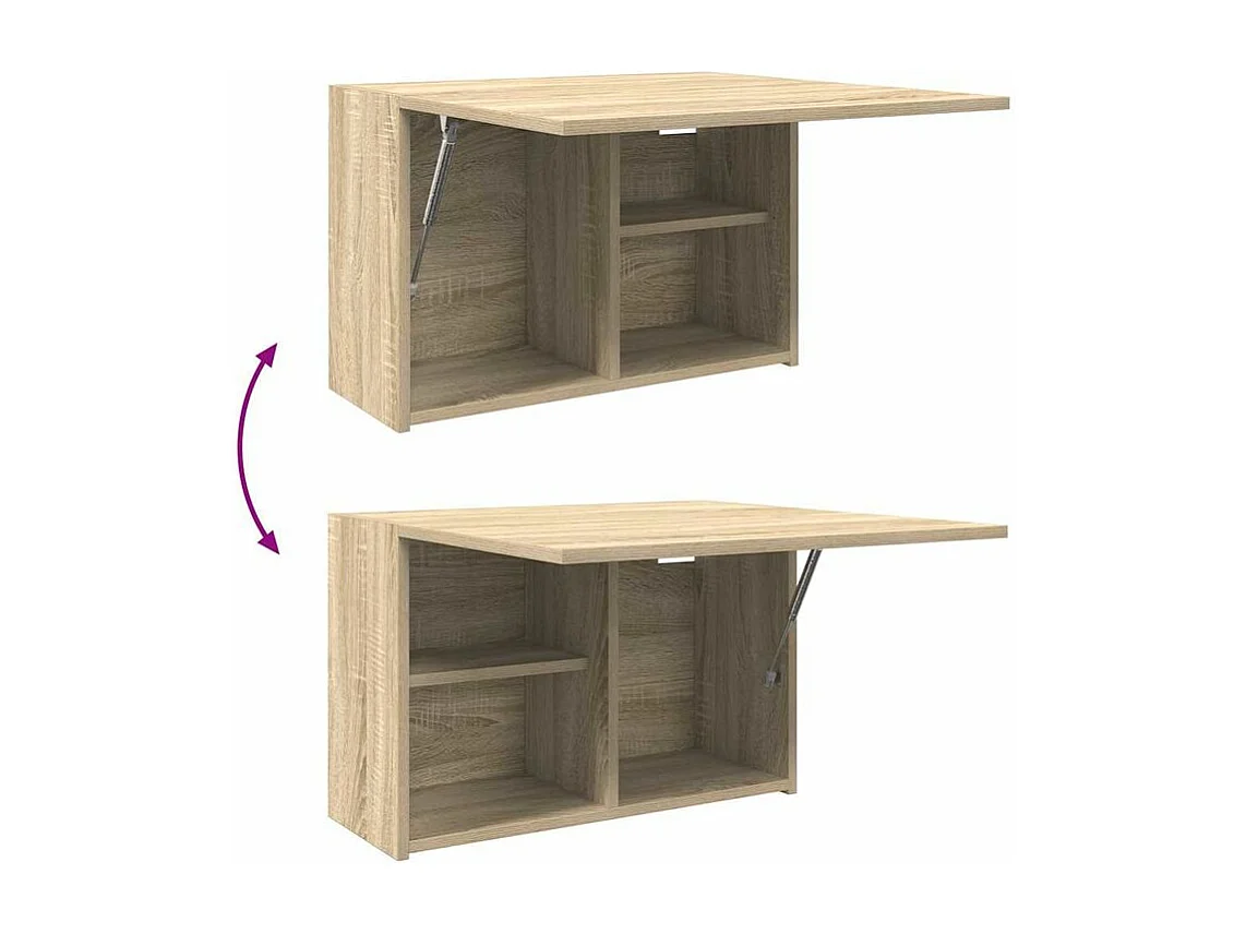 Armoire murale de bain chêne sonoma 60x25x40 bois ingénierie