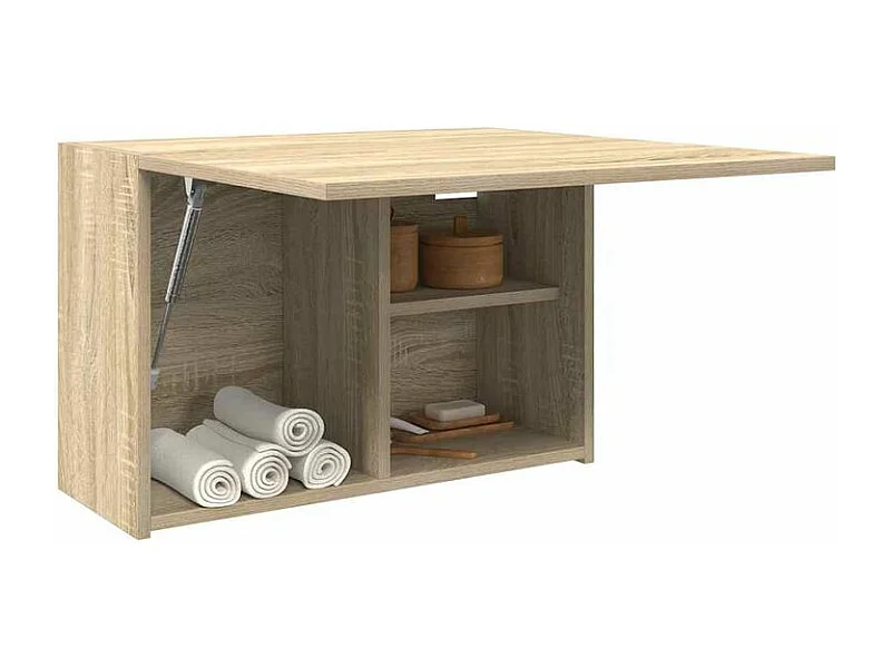 Armoire murale de bain chêne sonoma 60x25x40 bois ingénierie