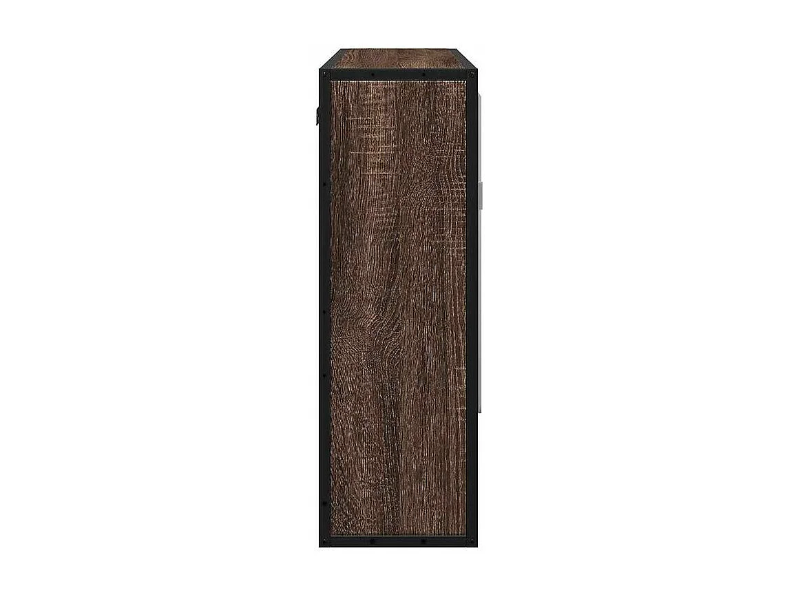 Armoire à miroir de salle de bain chêne marron bois ingénierie