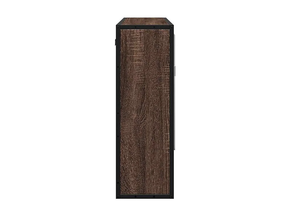 Armoire à miroir de salle de bain chêne marron bois ingénierie