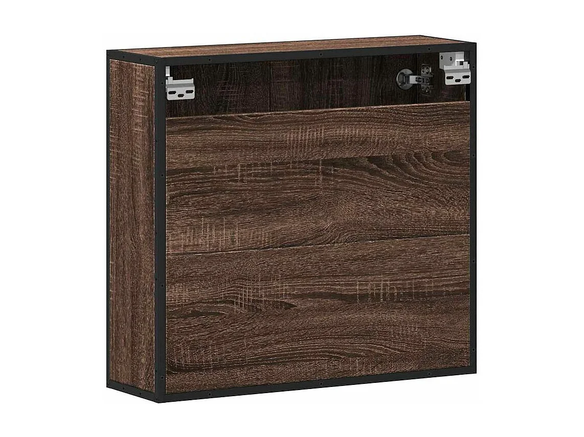 Armoire à miroir de salle de bain chêne marron bois ingénierie