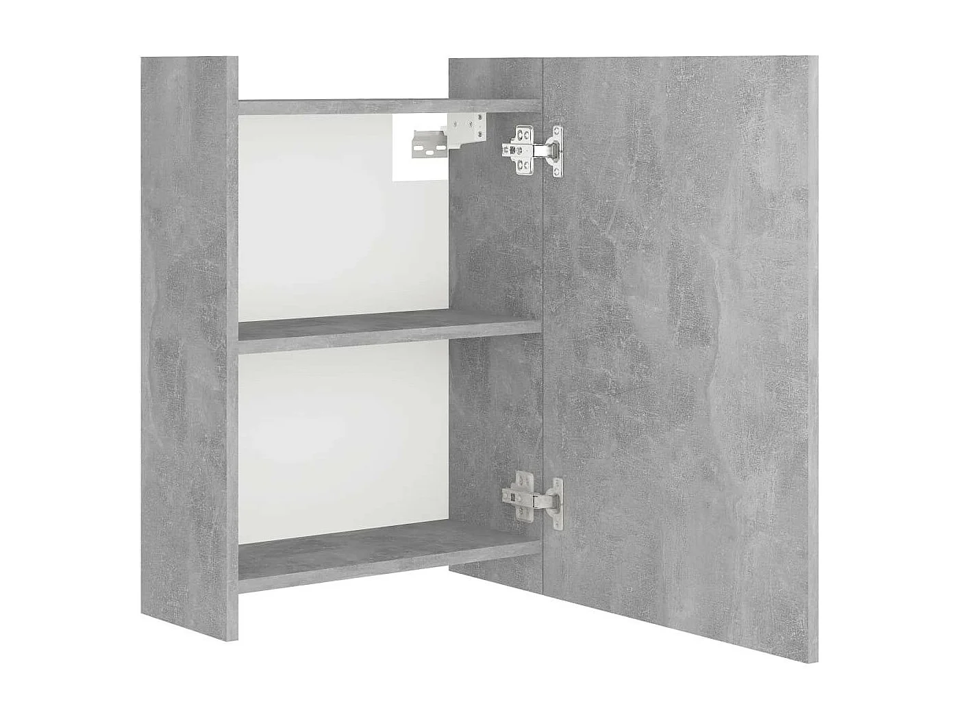 Armoire à miroir de bain Gris béton 62,5x20,5x64